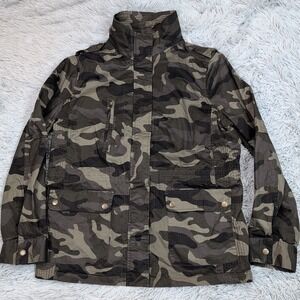 Love Tree Jacket Womens 2X Green Camo Military Gorpcore‎ Utility Coat Pockets
